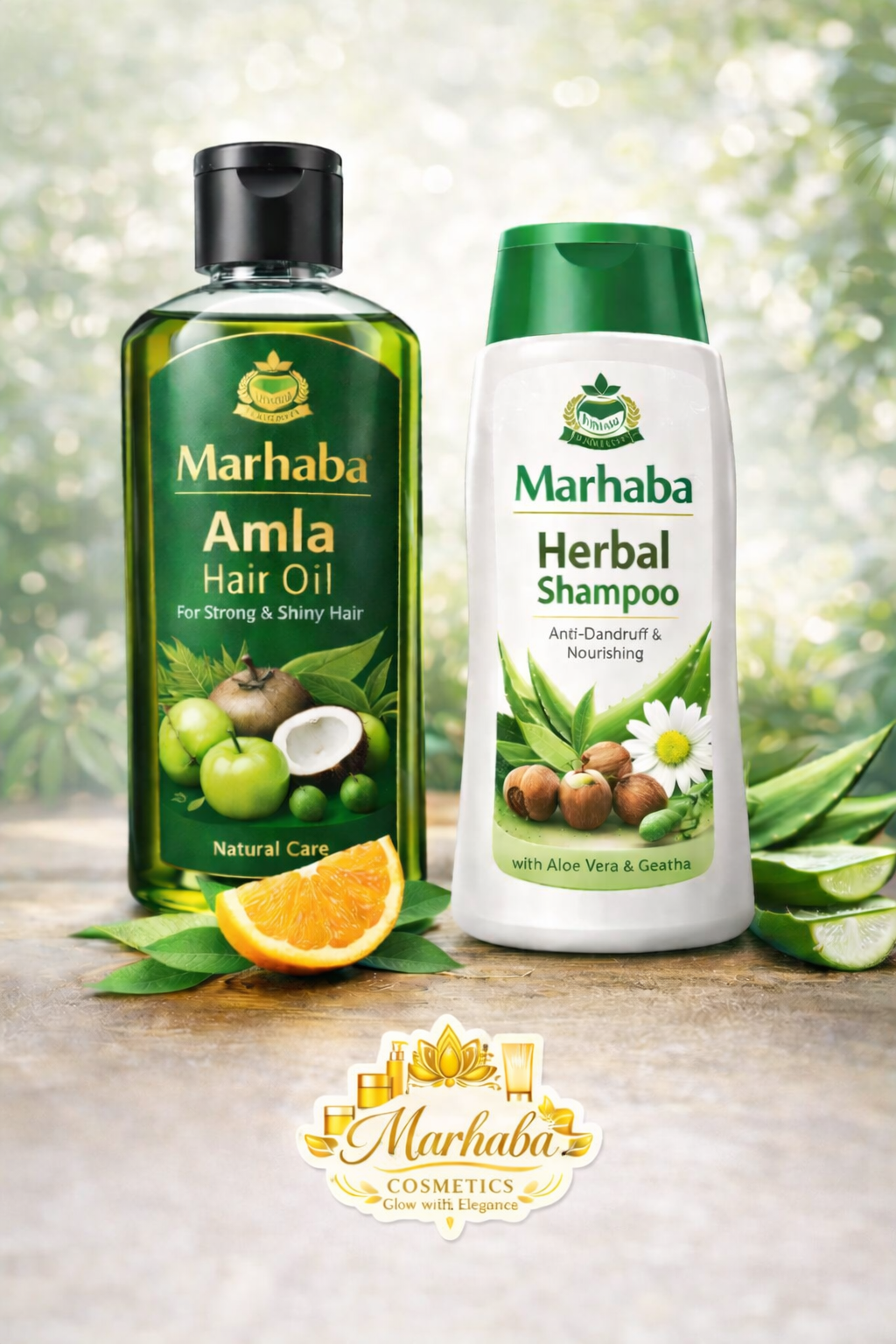Marhaba Herbal Hair Care Strong Shiny and Naturally Beautiful Hair