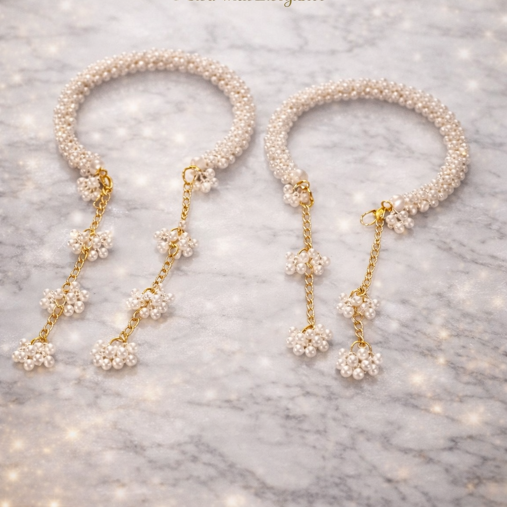 Luxury Pearl Bracelet for Girls Elegant Hand Jewellery